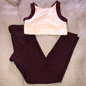 Workout set! 90 degrees leggings/ Mondetta bra